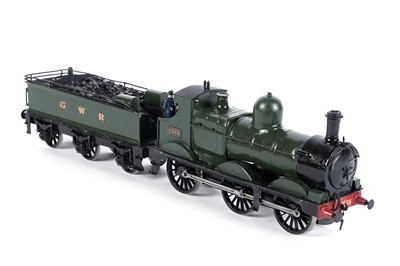 Lot 143 - A metal kit-built 0-gauge 0-6-0 locomotive and six-wheel tender