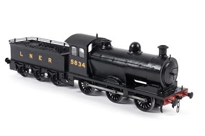 Lot 151 - A metal kit-built 0-gauge 0-6-0 locomotive and six-wheel tender