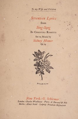Lot 30 - Arthur Hughes - Original illustrations for Christina Rossetti's "Sing-Song" | pen and ink