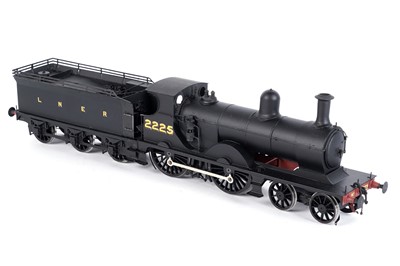 Lot 158 - A metal kit-built 0-gauge 4-4-0 locomotive and six-wheel tender