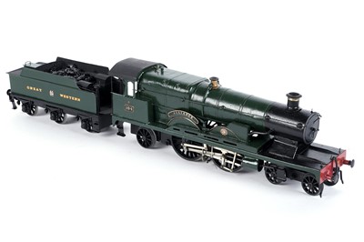 Lot 169 - A metal kit-built 0-gauge 4-4-2 locomotive and six-wheel tender