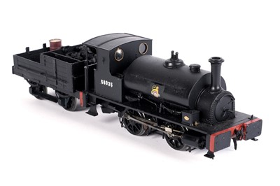 Lot 199 - A metal kit-built 0-gauge 0-4-0 locomotive and four-wheel tender