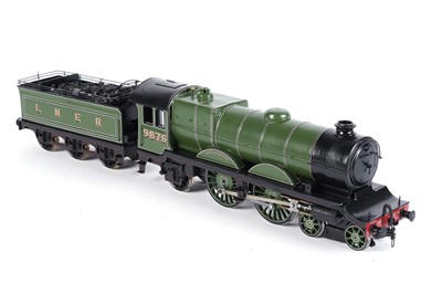 Lot 216 - A metal kit-built 0-gauge 4-4-2 locomotive and six-wheel tender