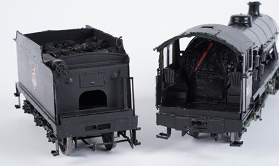 Lot 224 - A metal kit-built 0-gauge 2-8-0 locomotive and six-wheel tender