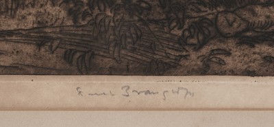 Lot 10 - Frank Brangwyn - The Valentré Bridge, Cahors | etching