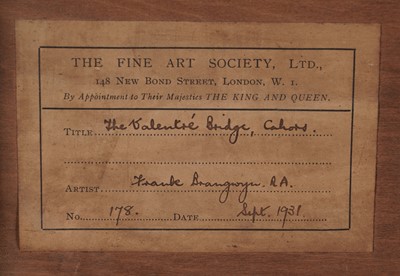 Lot 10 - Frank Brangwyn - The Valentré Bridge, Cahors | etching