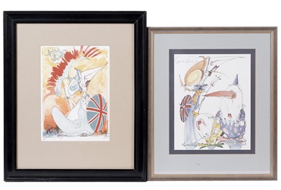 Lot 262 - After Gerald Scarfe - Two political prints | limited edition and signed digital prints