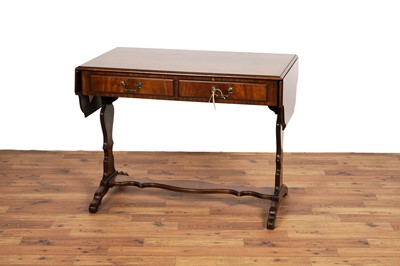 Lot 21 - A 20th Century mahogany sofa table