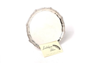 Lot 1349 - A George V silver salver