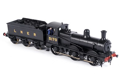 Lot 251 - A metal kit-built 0-gauge 0-6-0 locomotive and six-wheel tender