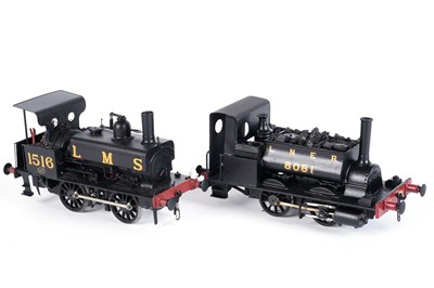 Lot 255 - Two metal kit-built 0-gauge 0-4-0 locomotives