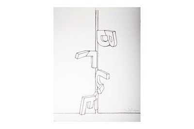 Lot 997 - Jasper Johns - Bent Blue | signed limited edition lithograph