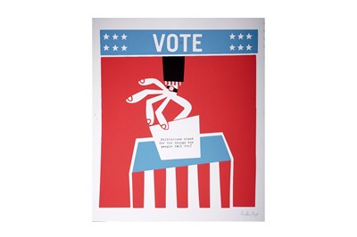 Lot 1003 - Hayden Kays - Vote | limited edition colour lithograph