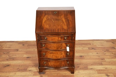 Lot 37 - N. H. Chapman: a ‘Siesta’ Victorian style serpentine fronted bureau