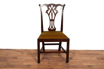 Lot 8 - N.H Chapman & Co: a set of six mahogany Chippendale style chairs
