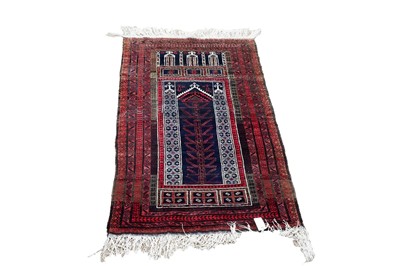 Lot 107 - A Baluchi prayer rug