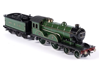 Lot 258 - A metal kit-built 0-gauge 4-4-0 locomotive and six-wheel tender