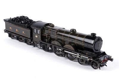 Lot 260 - A metal kit-built 0-gauge 4-4-2 locomotive and six-wheel tender