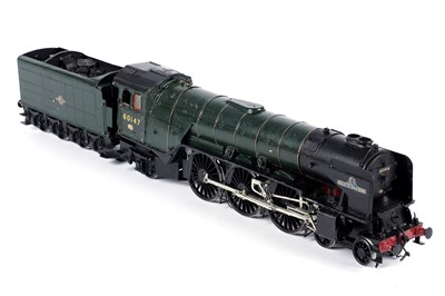 Lot 269 - A metal kit-built 0-gauge 4-6-2 locomotive and tender 'North Eastern'