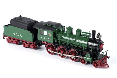 Lot 270 - A Rivarossi plastic 0-gauge 4-6-0 locomotive and eight-wheel tender