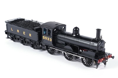 Lot 274 - A metal kit-built 0-gauge 0-6-0 locomotive and six-wheel tender