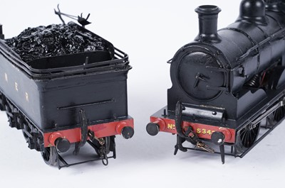 Lot 283 - A metal kit-built 0-gauge 0-60 locomotive and six-wheel tender