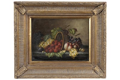 Lot 262 - 19th Century Continental - Still Life of a Basket of Fruit | oil