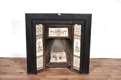 Lot 36 - A Victorian cast iron fireplace