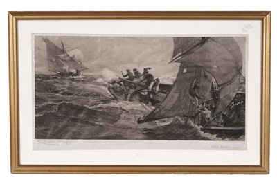 Lot 11 - Willie Heydemann after Charles Napier Hemy - Barbary Pirates | etching