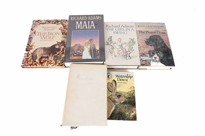 Lot 56 - A collection of Richard Adams novels, most first editions and signed