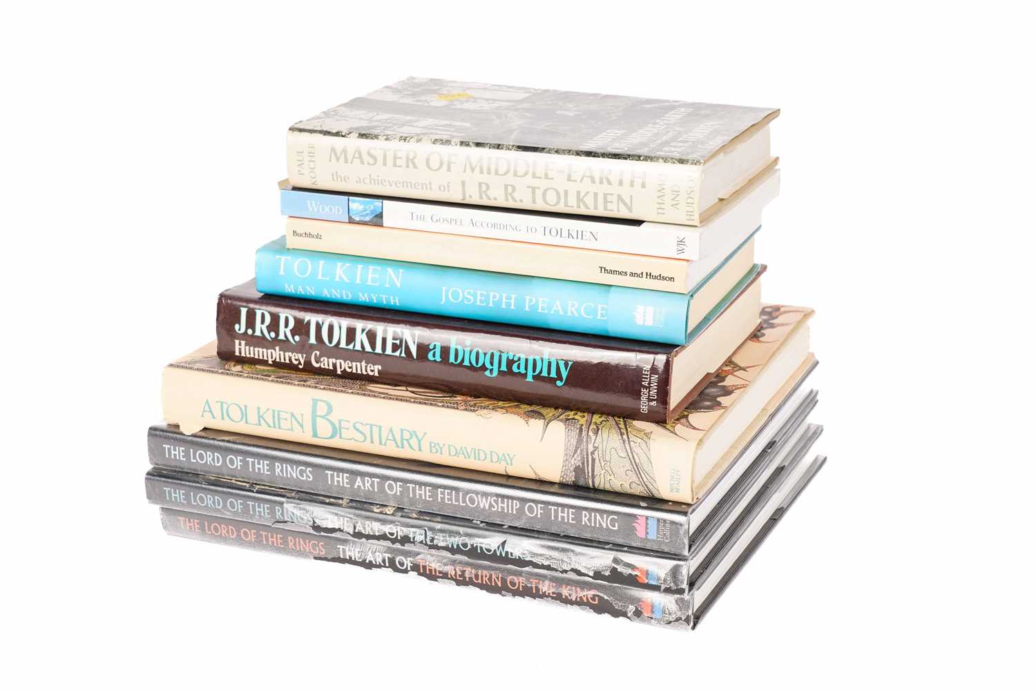 Lot 76 - A selection of books relating to Tolkien and The Lord of the Rings