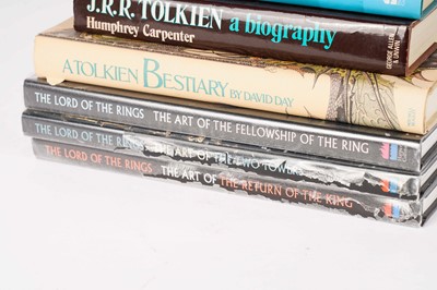 Lot 76 - A selection of books relating to Tolkien and The Lord of the Rings