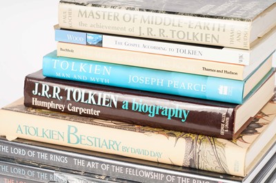 Lot 76 - A selection of books relating to Tolkien and The Lord of the Rings