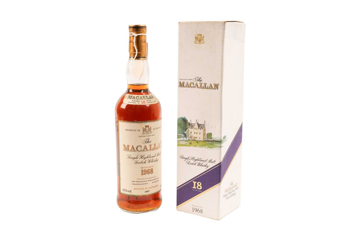 Lot 155 - A bottle of The Macallan 18 Years Old Single Highland Malt Scotch Whisky