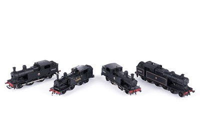 Lot 293 - Four metal 00-gauge tank locomotives