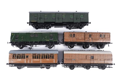 Lot 336 - Two 0-gauge coaches; and other