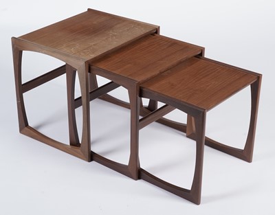 Lot 880 - Victor B. Wilkins for G-Plan:: A nest of three teak 'quadrille' occasional tables