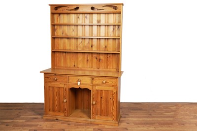 Lot 80 - A vintage pine Welsh dresser