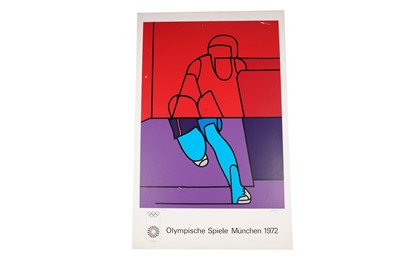 Lot 1192 - Valerio Adami - Olympic Games Munich 1972 poster | signed limited edition serigraph