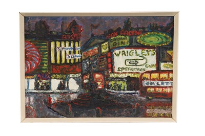 Lot 365 - Patrick O'Sullivan - Piccadilly Circus | oil