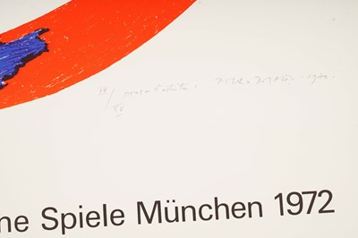 Lot 1193 - Piero Dorazio - Olympic Games Munich 1972 poster | artist's proof signed lithograph