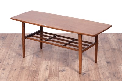 Lot 45 - After Grete Jalk for Glostrup Møbelfabrik: a Mid Century teak coffee table