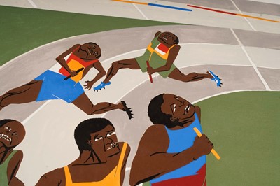Lot 1195 - Jacob Lawrence - Olympic Games Munich 1972 poster | signed serigraph