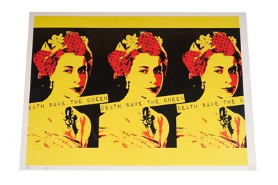 Lot 1045 - Death NYC - Death Save the Queen | screenprint