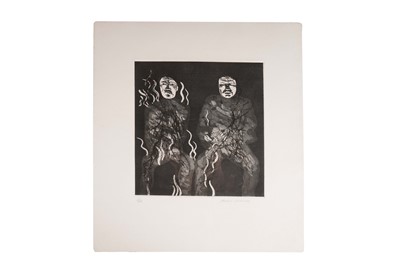 Lot 1046 - David Hockney - Corpses on Fire | signed limited edition etching with aquatint and drypoint