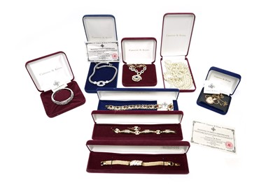 Lot 739 - A collection of Camrose and Kross Jacqueline "Jackie" Kennedy facsimile jewellery