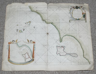 Lot 29 - Greenwood and Fowler's Map of Edinburgh and Holy Island