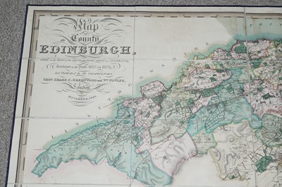 Lot 29 - Greenwood and Fowler's Map of Edinburgh and Holy Island