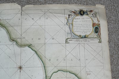 Lot 29 - Greenwood and Fowler's Map of Edinburgh and Holy Island