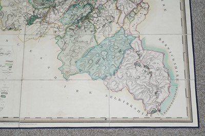 Lot 29 - Greenwood and Fowler's Map of Edinburgh and Holy Island